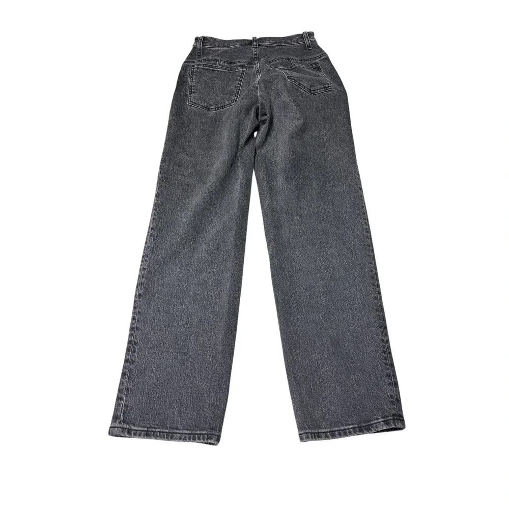 Madewell The Perfect Vintage Straight Jean Faded Black Seam Denim Womens 24X29 - Picture 8 of 14